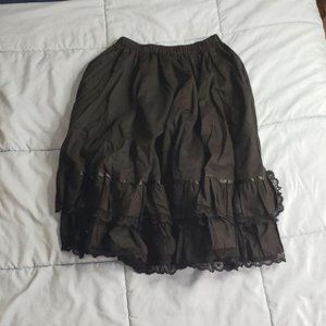 Black Knee Length Skirt